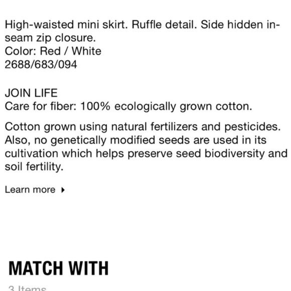 ZARA High Waisted Floral Mini Skirt - Picture 4 of 4